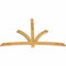 Ekena Millwork Davenport Rough Sawn Timber Gable Bracket, Western Red Cedar, 84"W x 53"H x 2"D x 4"F, 15/12 Pitch GBW084X53X0204DAV00RWR - alternate 3